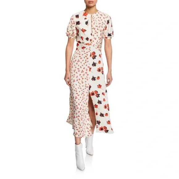 Self Portrait Leaves Motif Cocktail Dress. Size 0. - Picture 6 of 8